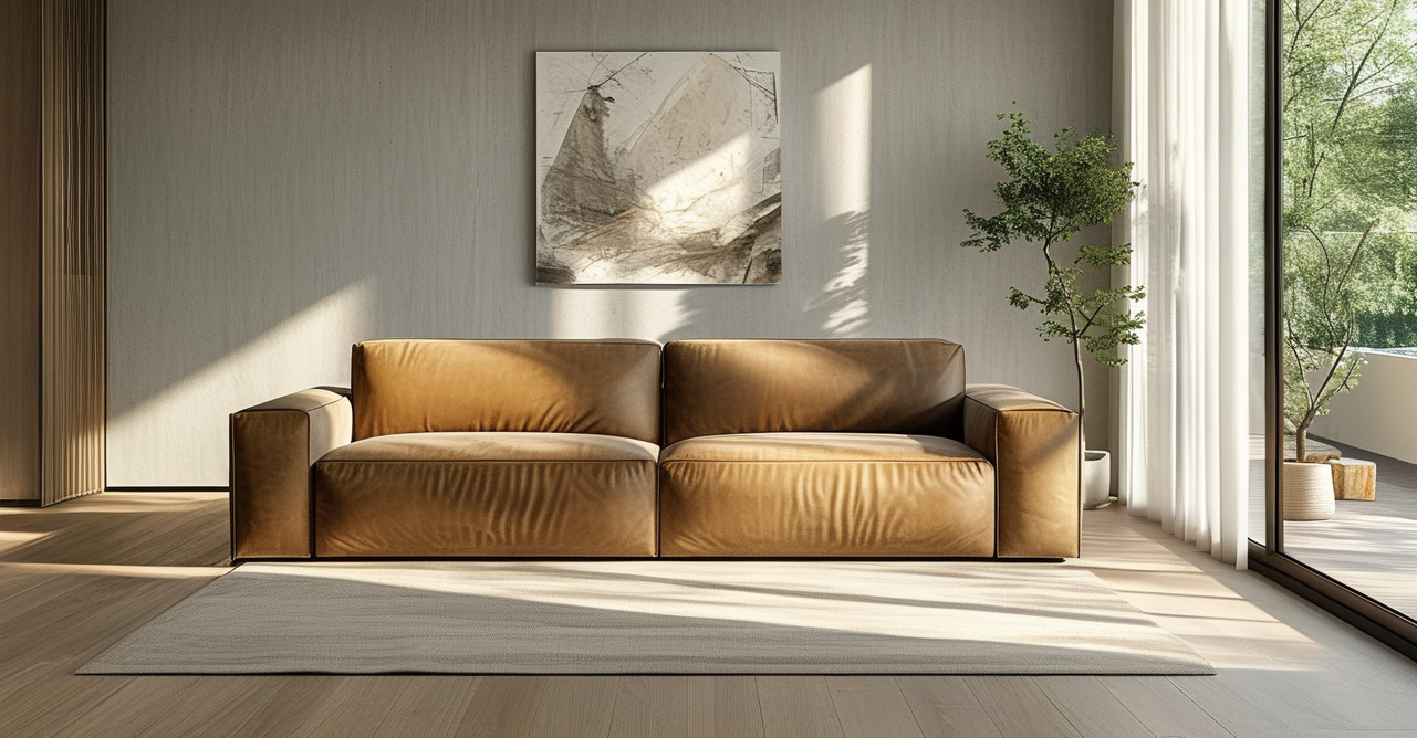 Decorate Brown Sofa