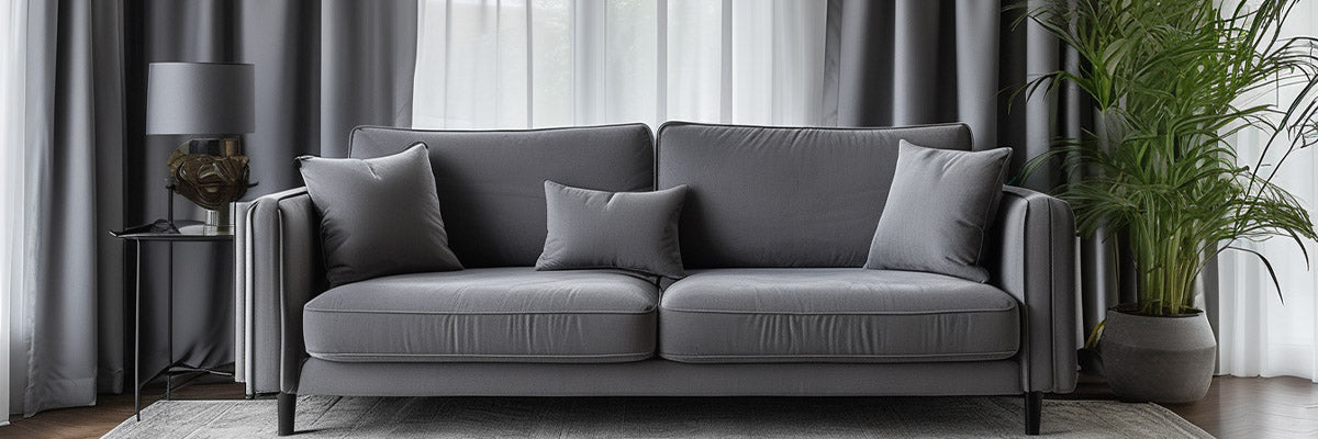 a Grey Sofa