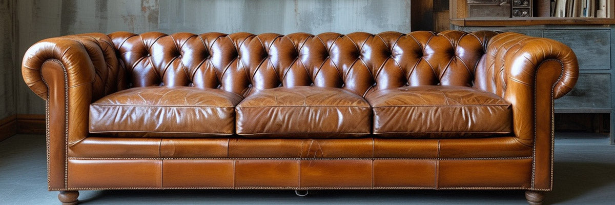 oil leather couch