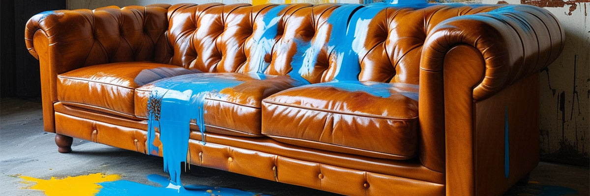 remove paint from a sofa