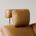 AeroStretch Massage Edition Power Leather Reclining Sofa with Adjustable Headrest