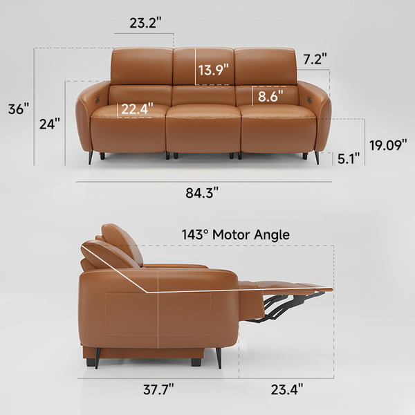 V,{Top-Grain Leather?Three-Seat}