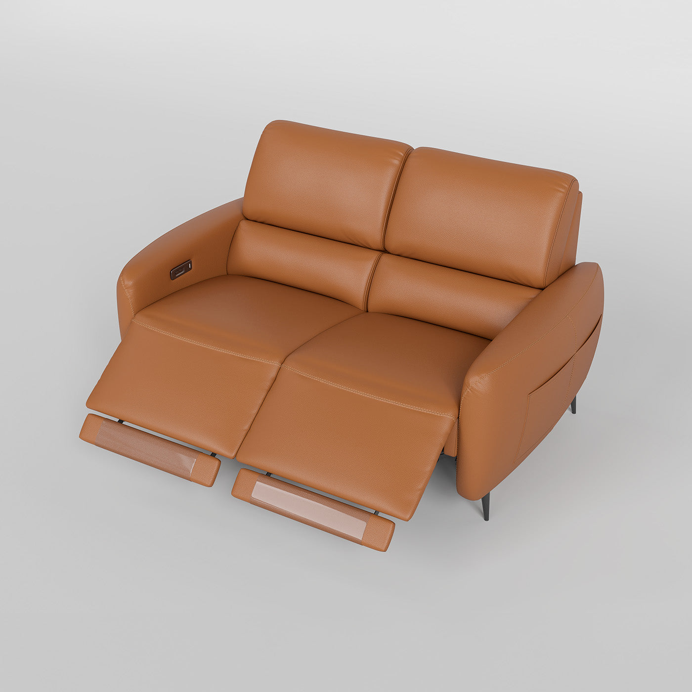 V,{Top-Grain Leather?Loveseat}
