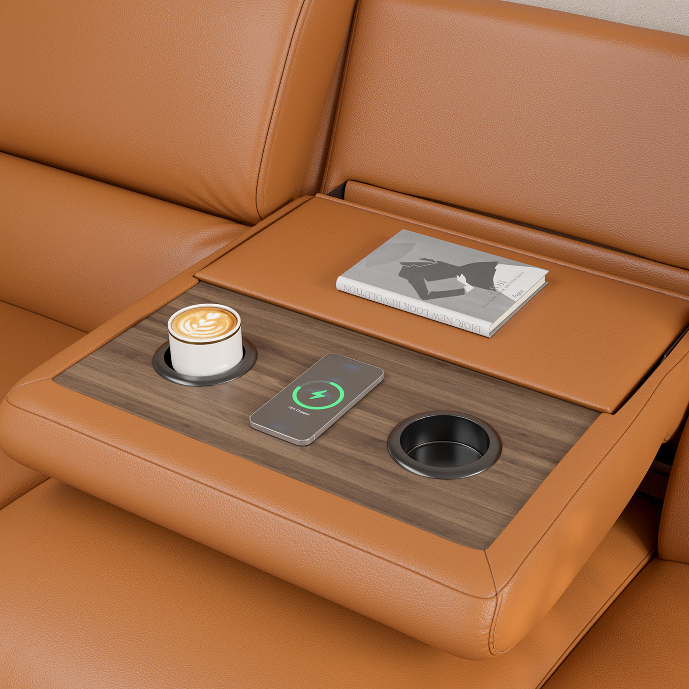 V,{Top-Grain Leather?3-Seat}