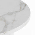 Kelly Nordic 39.4 Inch 3 Legs White Round Dining Table for Small Spaces