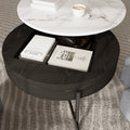 Thomas Modern Round Lift-Top Coffee Table with Storage and Ottoman