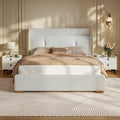 V,{Set A (with white nightstands)}