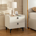 V,{Set A (with white nightstands)}