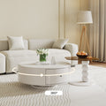 Elina Nordic Rotatable Nesting Coffee Table with Drawers