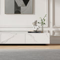 Jackson Modern 78.8" Faux Marble TV Stand with Drawers