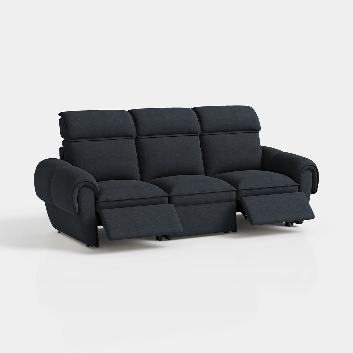 CloudCubo Zero Wall Hugger Reclining Sectional | 3-Piece Modular Sofa