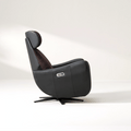 Single Power Zero Gravity Recliner Chair – Black-Brown