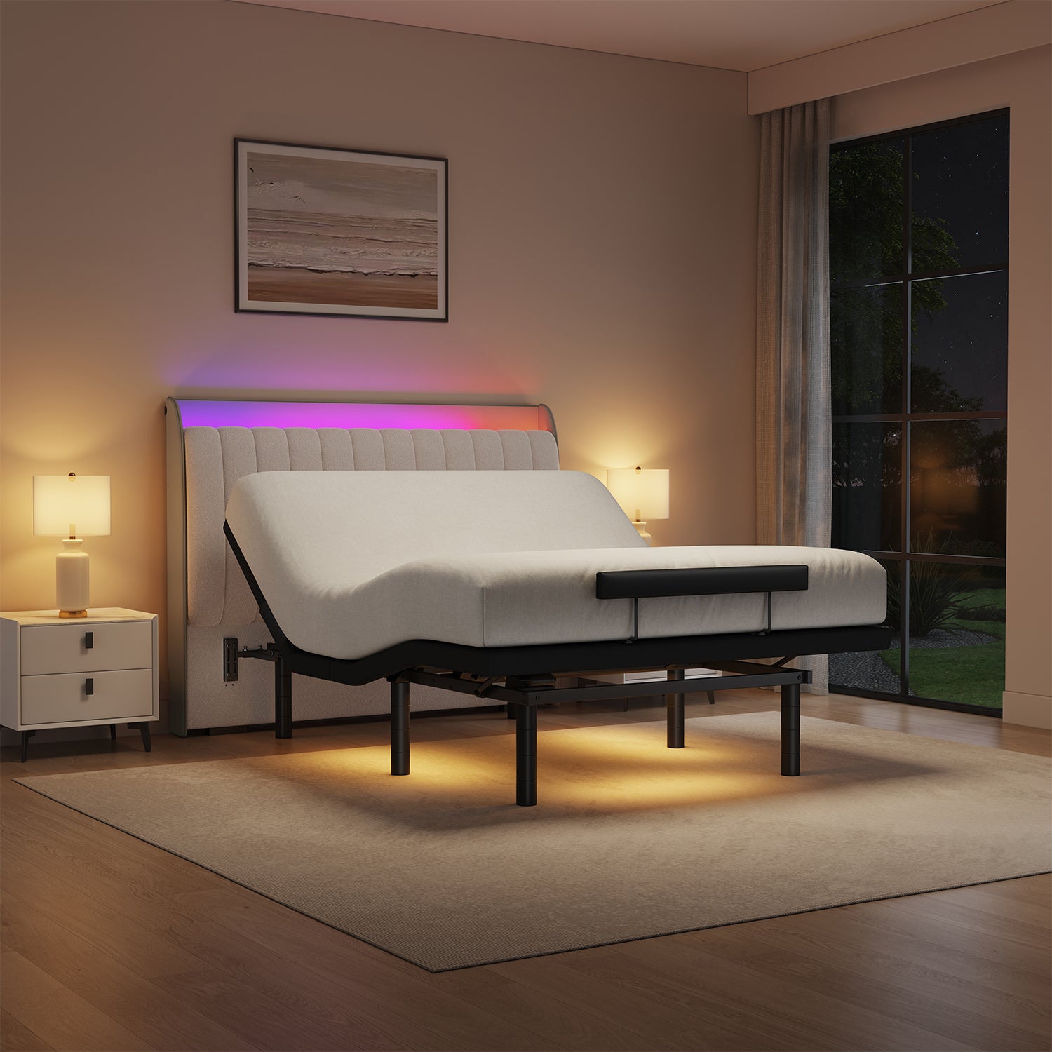 Serene + Adjustable Base & Headboard Set with Bracket