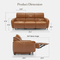 V,{Top-Grain Leather?3-Seat}