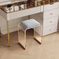Sophie Common Luxury Acrylic Small Ottoman Stool for Dorm Room White