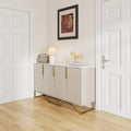 Cassandra Common Luxury 59.1 Inch White Sideboard Modern Buffet Table with Storage
