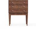 Miya Japandi Tall Leg Walnut Wood Small Sideboard with Drawers