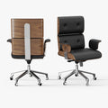 Miya Japandi Swivel Rocking Adjustable Height Office Chair