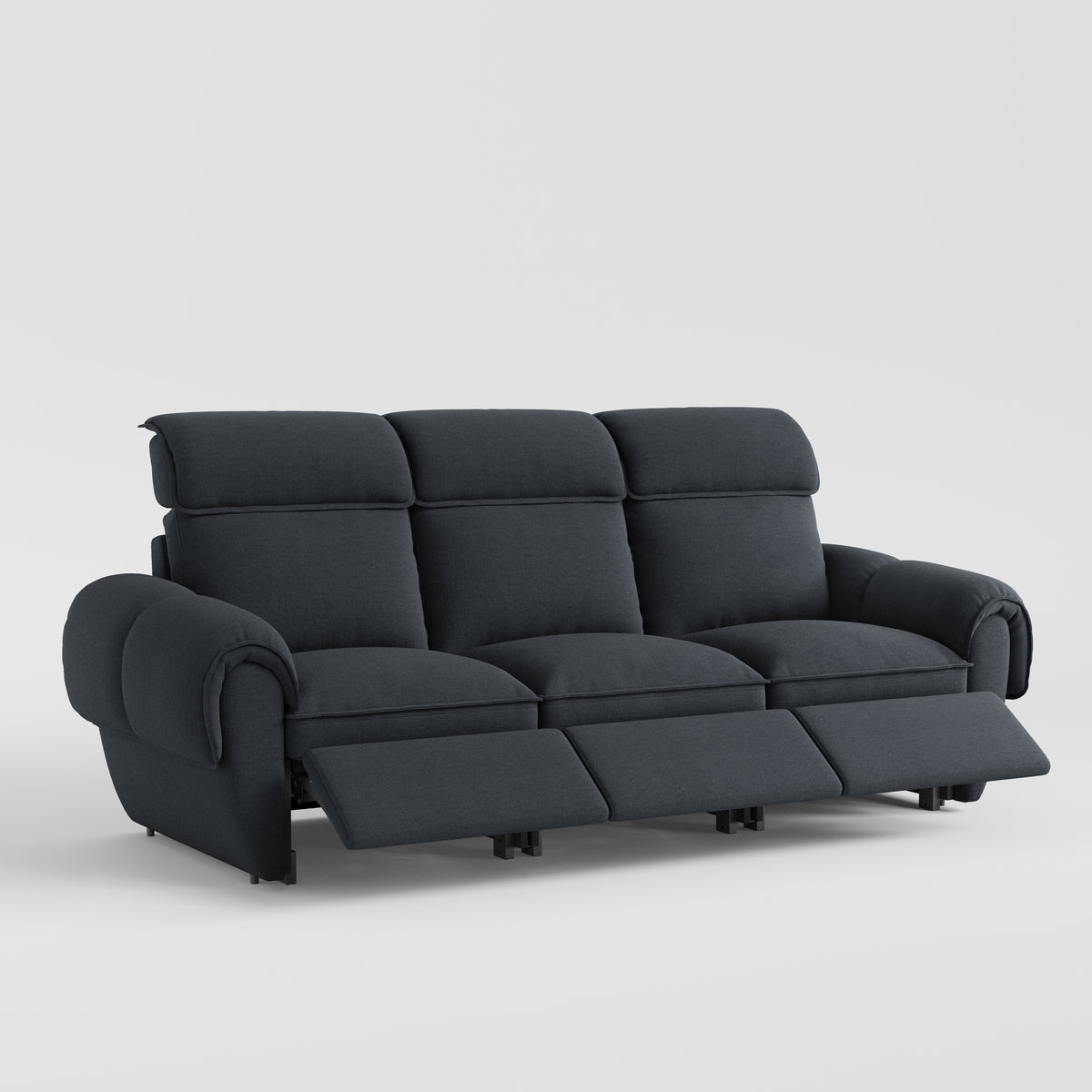 CloudCubo Zero Wall Hugger Reclining Sectional | 3-Piece Modular Sofa