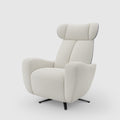 Single Power Zero Gravity Recliner Chair – White-Gray