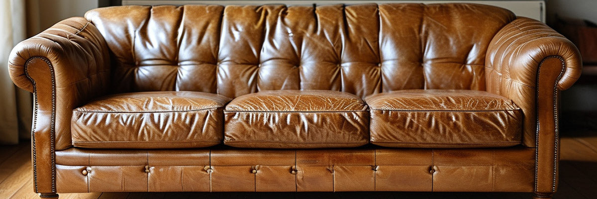 a Synthetic Leather Couch