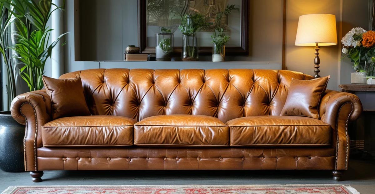 Fake Leather Couch