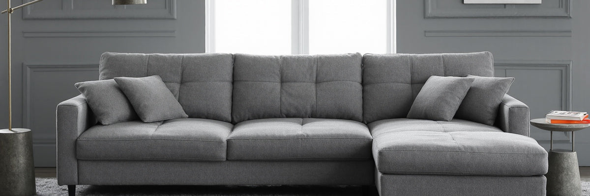 grey sofa