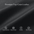 V,Top-Grain Leather-Black
