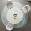 Sophie Common Luxury Round Dining Table with Metal Base