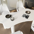 Elina Nordic 4-Leg Dining Table with Irregular-Shaped Tabletop