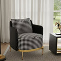 George Modern Houndstooth Pattern Living Room Chair