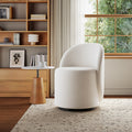 Kelly Nordic Round Back Swivel Vanity Stool