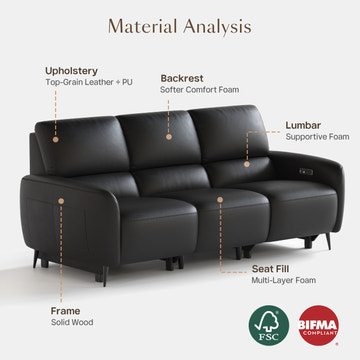 V,Top-Grain Leather-Black