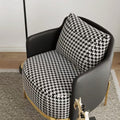 George Modern Houndstooth Pattern Living Room Chair