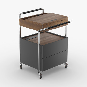 CubeMove Multifunctional Side Table with Storage and Power Strip