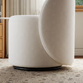 Kelly Nordic Round Back Swivel Vanity Stool