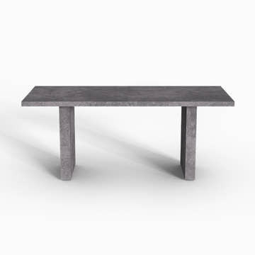 Todd Japandi Gray Wooden Rectangular 67