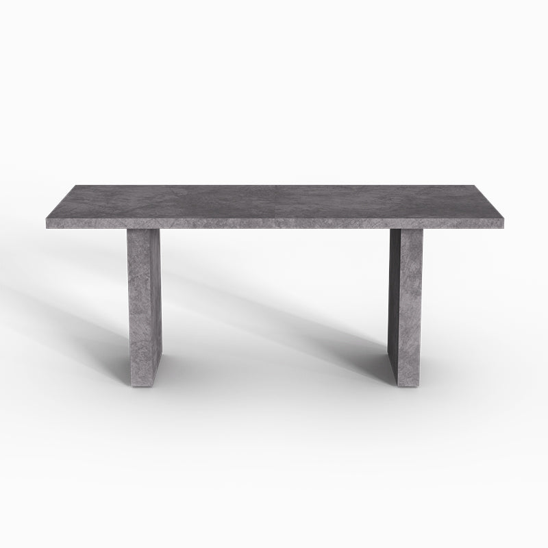 Todd Japandi Dining Table with Dual Pedestals for 6 people