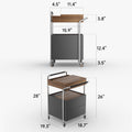 Multifunctional Side Table with Storage and Power Strip