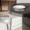 George Modern Black Oval & Round Extendable Dining Table for Small Spaces