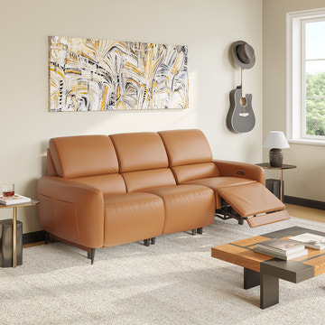 V,{Top-Grain Leather?Three-Seat} 