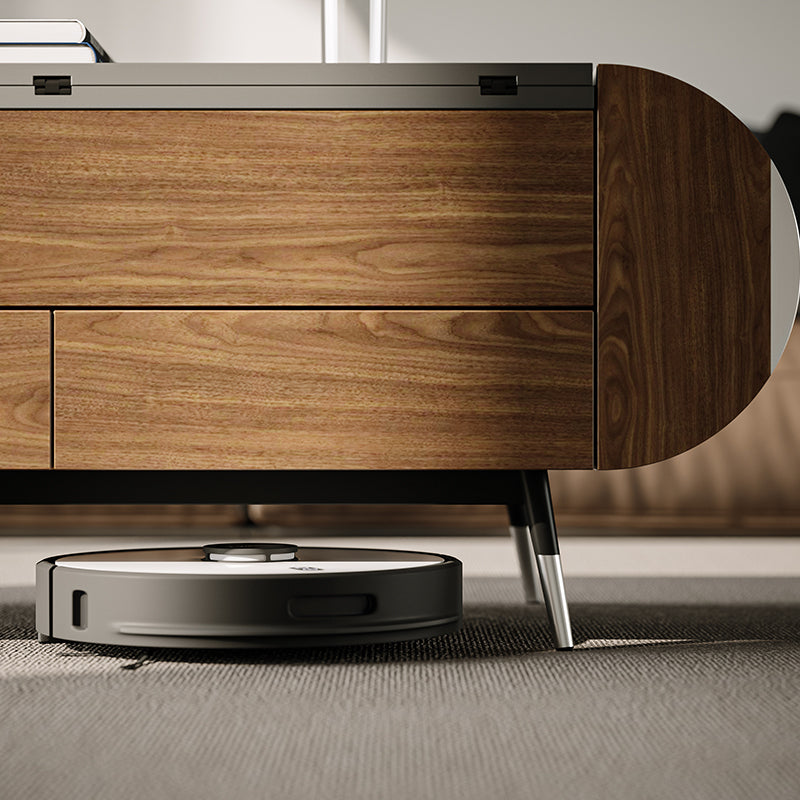 Lift-Top Coffee Table with Rounded Edges and Drawers