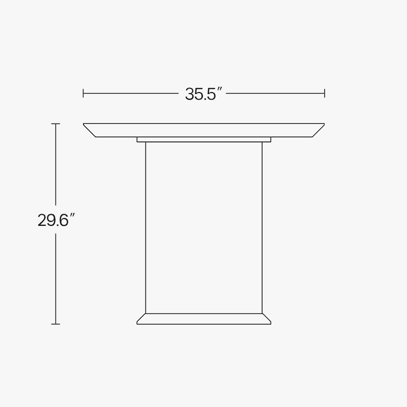 Miya Japandi Round Dining Table with Pedestal Base