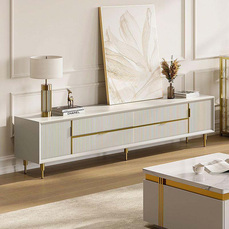 White and brass tv unit sales