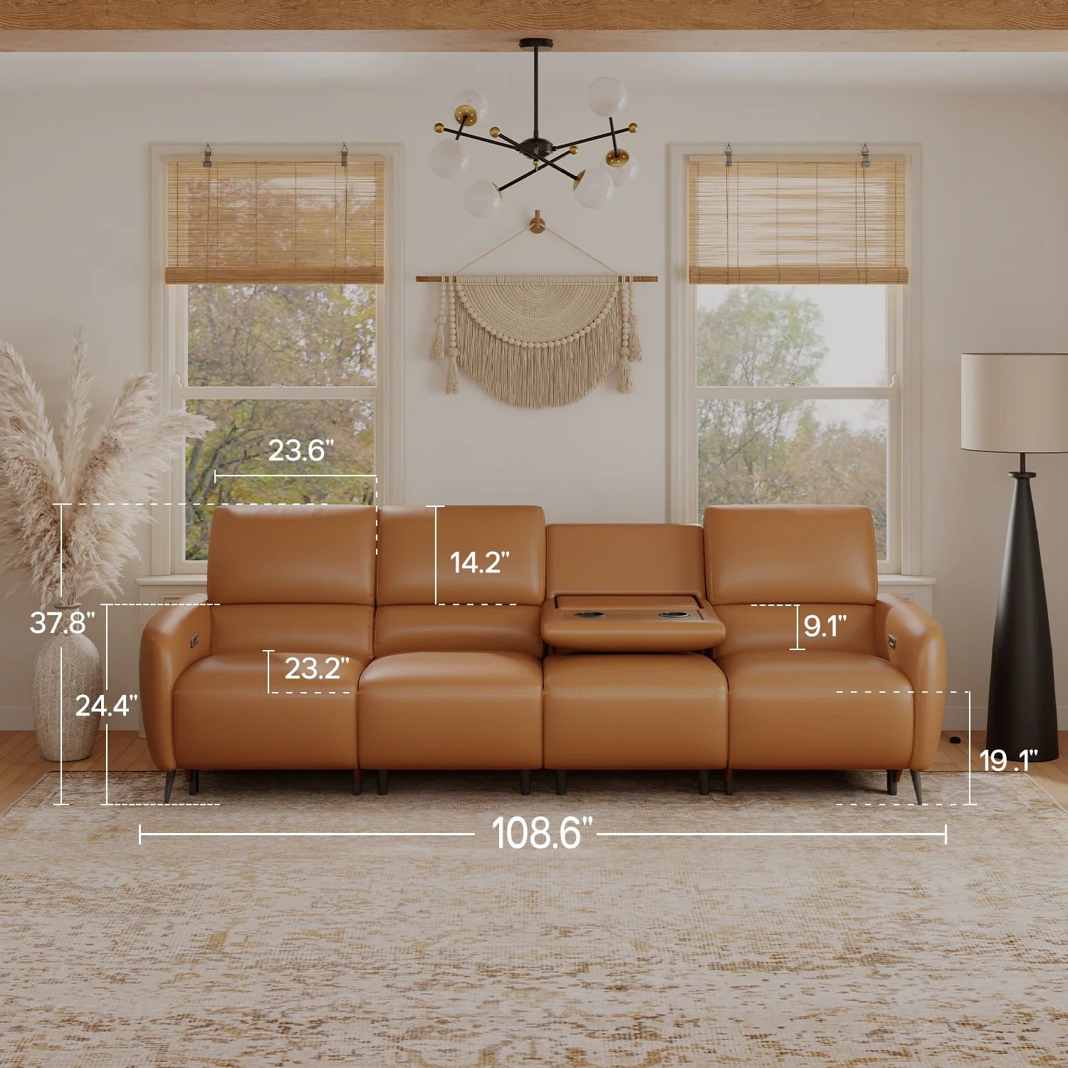 V,{Top-Grain Leather?4-Seat}