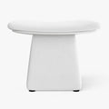 Elina Nordic Living Room Saddle Stool with Sherpa Fabric