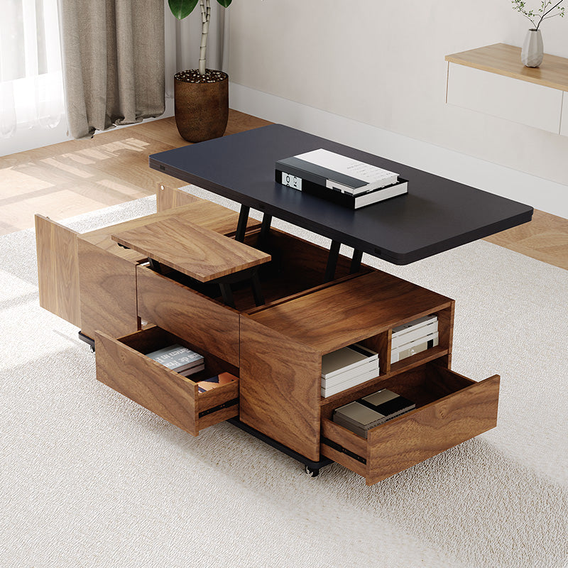 George Modern Black Extendable TV Stand & Coffee Table Set