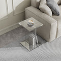 Thomas Modern Small Clear Acrylic Side Table for Couch