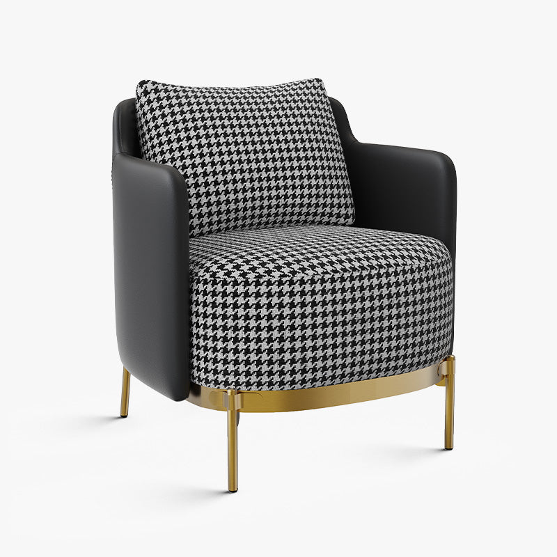 George Modern Houndstooth Pattern Living Room Chair