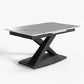 Thomas Modern Extendable X Leg Seats 4-6 Person Dining Table